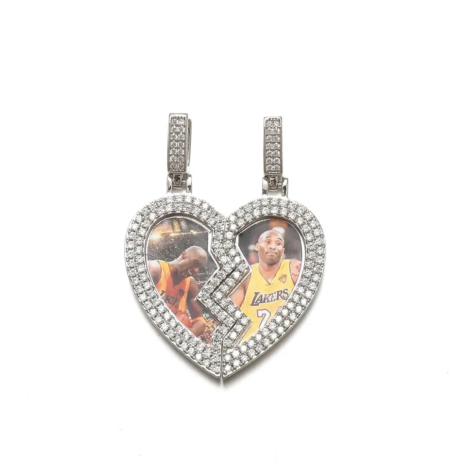 Matching Photo Promise Pendant Set (Comes With Two Pendants)