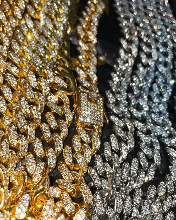 13mm Iced Out 18K Gold Miami Cuban Link - IceyCrew