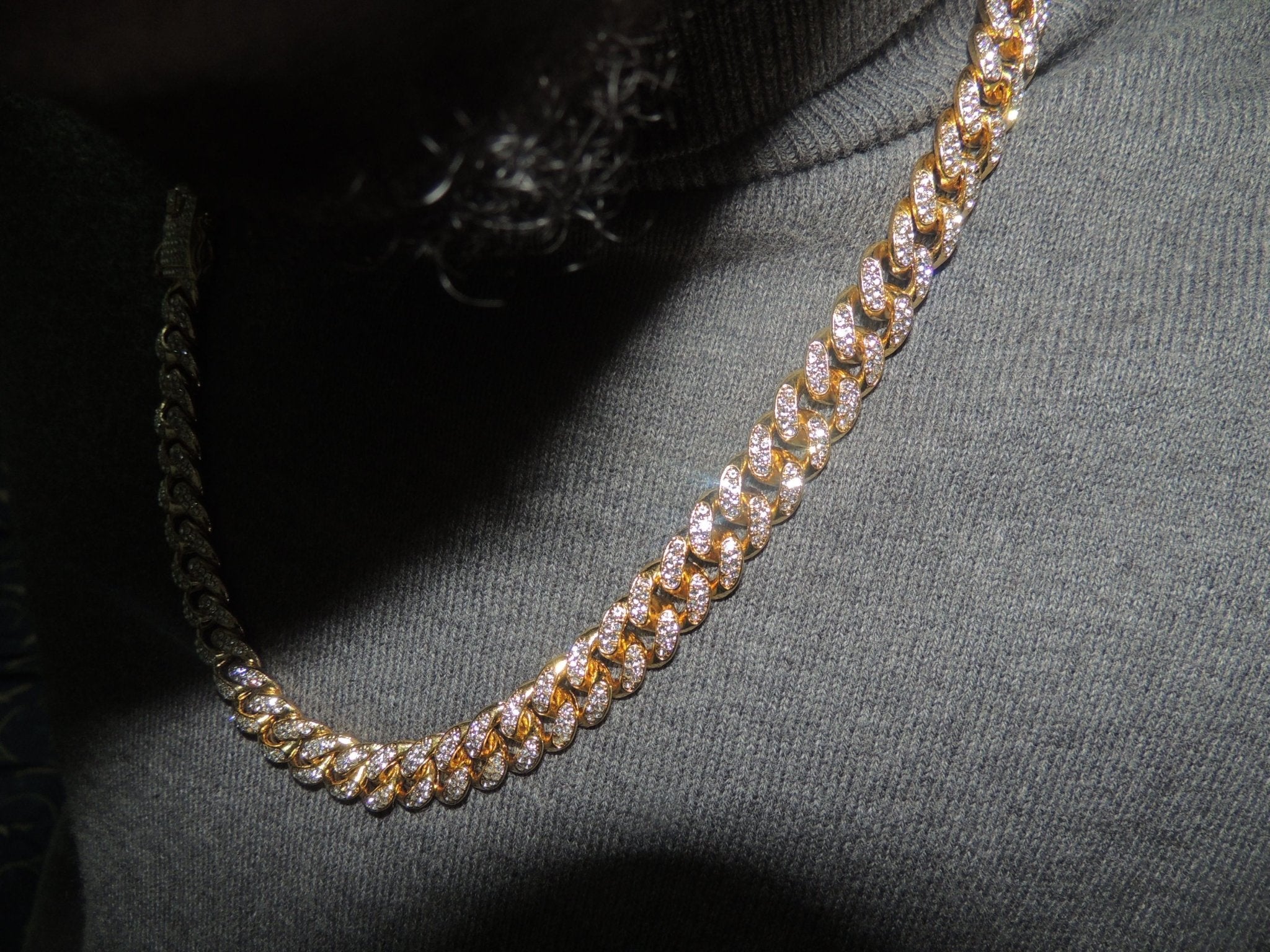 13mm Iced Out 18K Gold Miami Cuban Link | IceyCrew