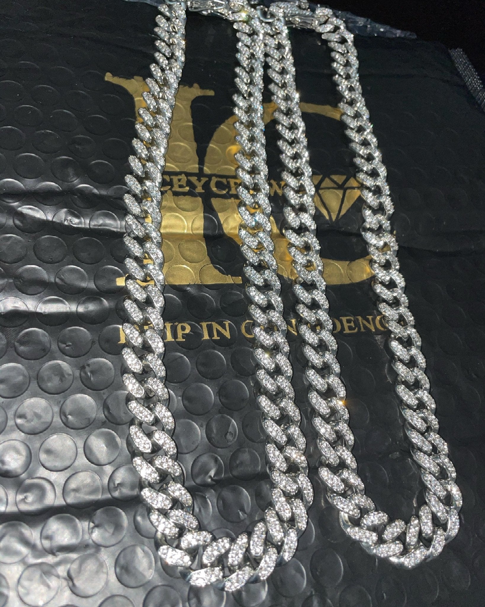 13mm Iced Out 18K Gold Miami Cuban Link - IceyCrew