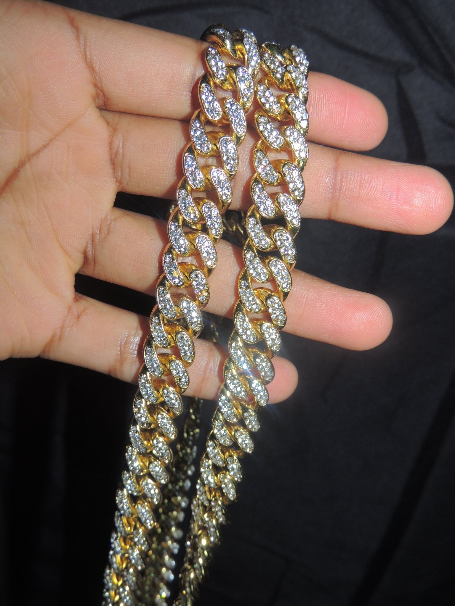 13mm Iced Out 18K Gold Miami Cuban Link | IceyCrew