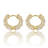 Iced Out Round Stud Earrings | IceyCrew
