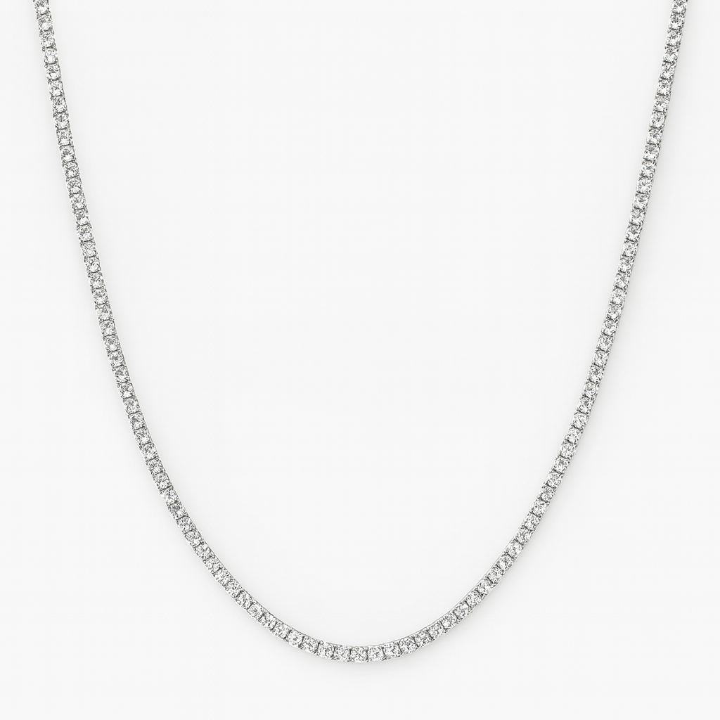 Womens 2.5mm Micro Tennis Chain