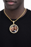 Memory Photo Necklace with Engraving