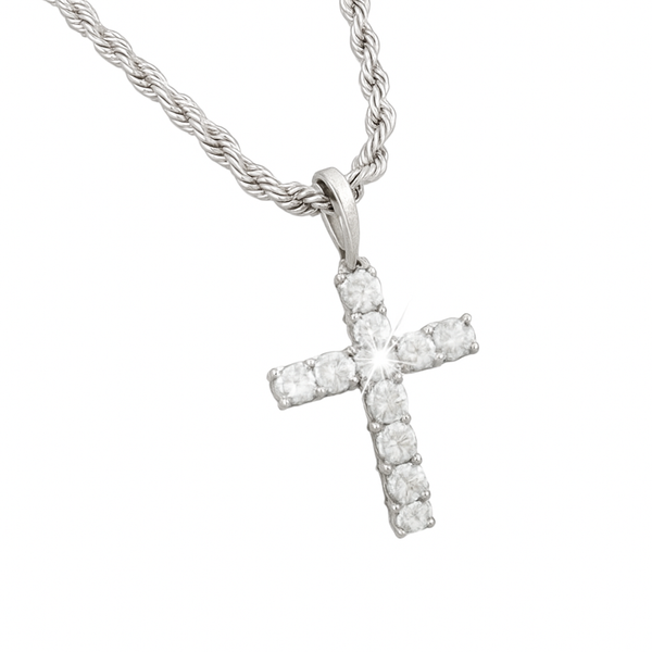 Iced Cross Pendant