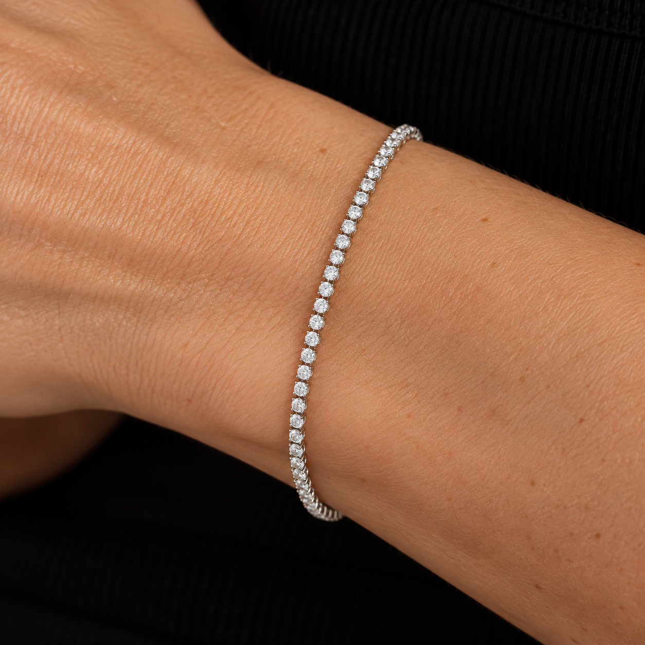 Micro Tennis Bracelet (2mm)