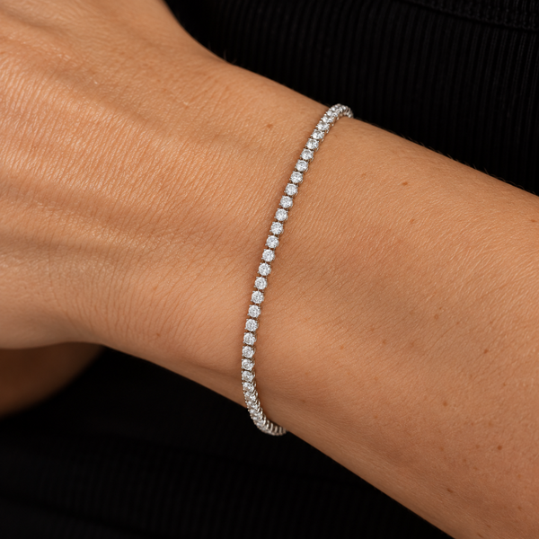 Micro Tennis Bracelet (2mm)