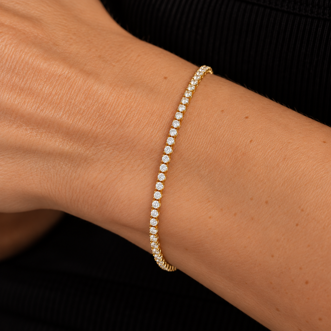Micro Tennis Bracelet (2mm)