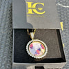 Double-Sided Iced Out Photo Necklace