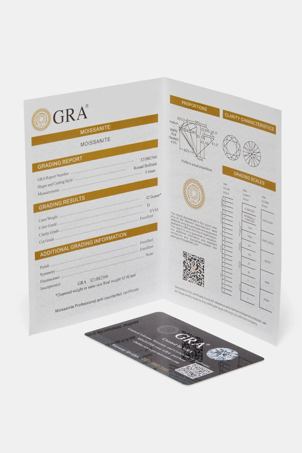 Cadena de tenis de moissanita en plata 925