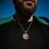 Double-Sided Iced Out Photo Necklace