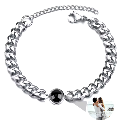 Stainless Steel Photo Bracelet