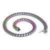 12mm Rainbow Stainless Steel Cuban Link Chain - IceyCrew