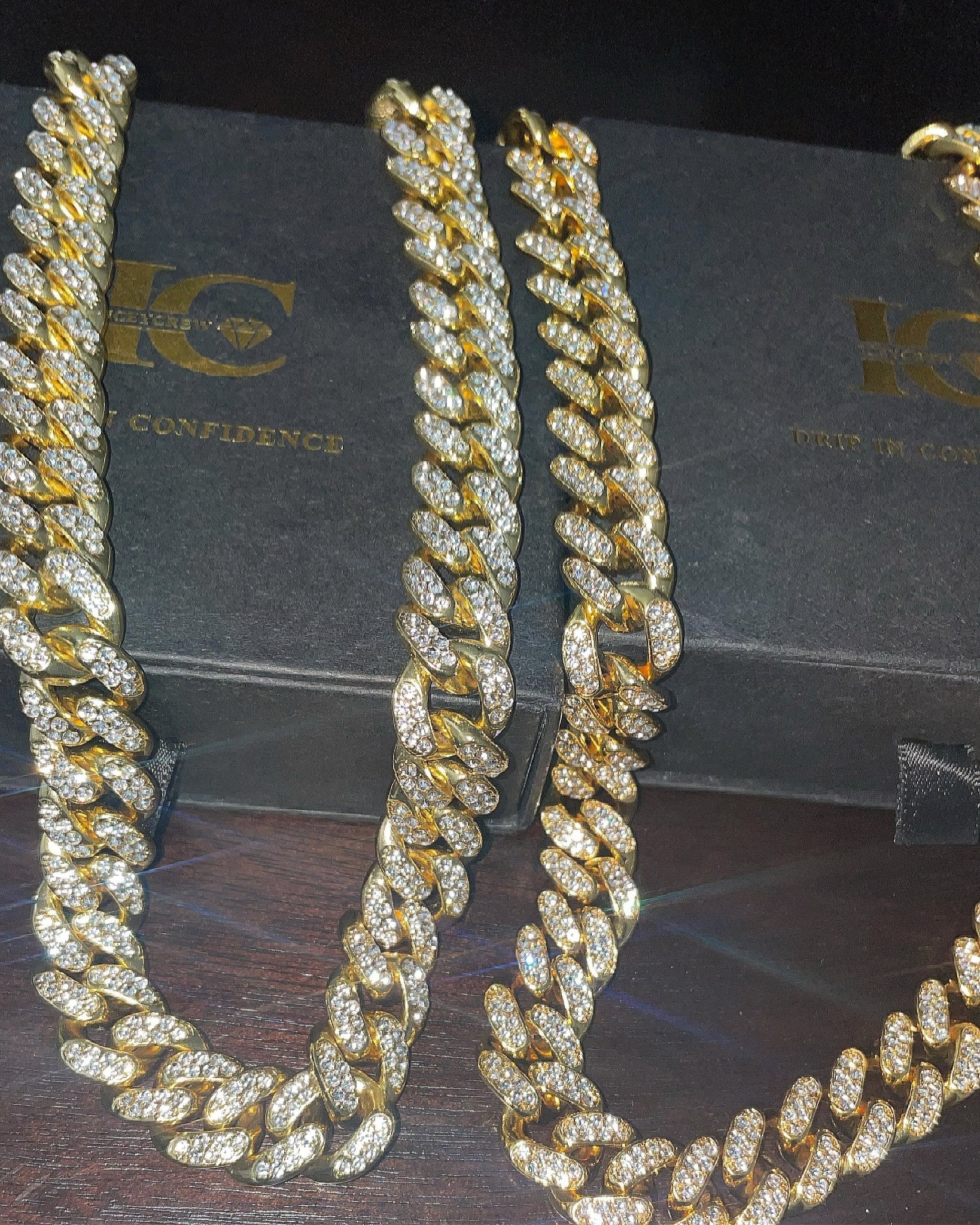 13mm Iced Out 18K Gold Miami Cuban Link - IceyCrew