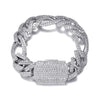18mm Iced Out Figaro Bracelet | IceyCrew