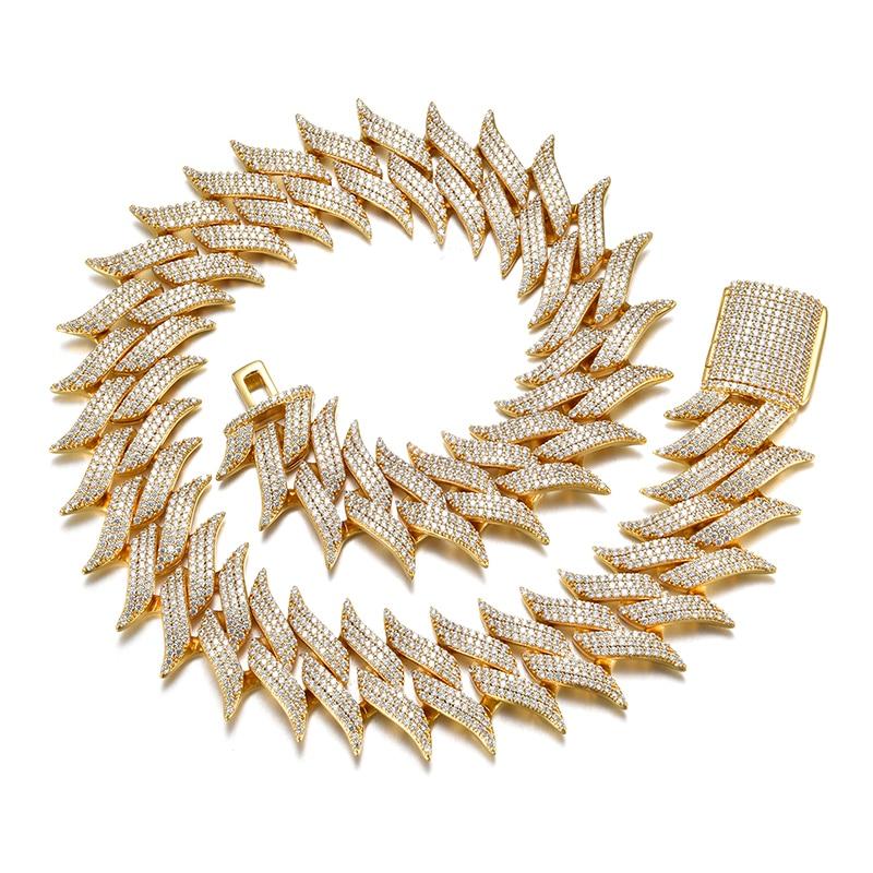 19mm Iced Out Spiked Cuban Link | IceyCrew