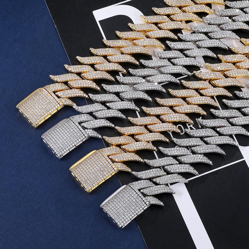 19mm Iced Out Spiked Cuban Link Bracelet | IceyCrew