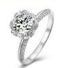 925 Classic Silver Moissanite Engagement Ring | IceyCrew
