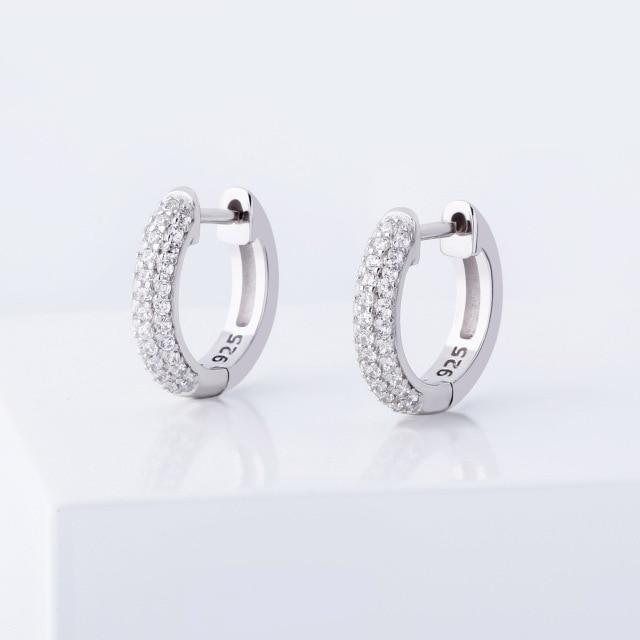 925 Sterling Silver Circular Ring Earring | IceyCrew