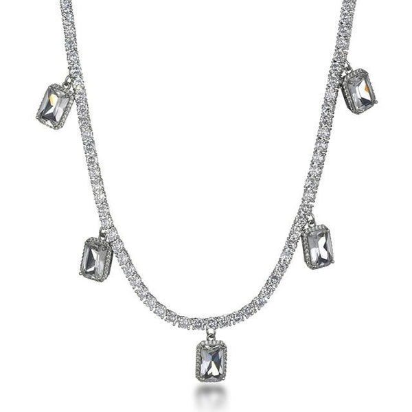 Iced Out Gem Tennis Necklace | IceyCrew